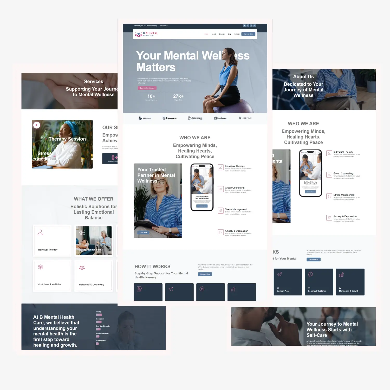 B Mental Health Care Website