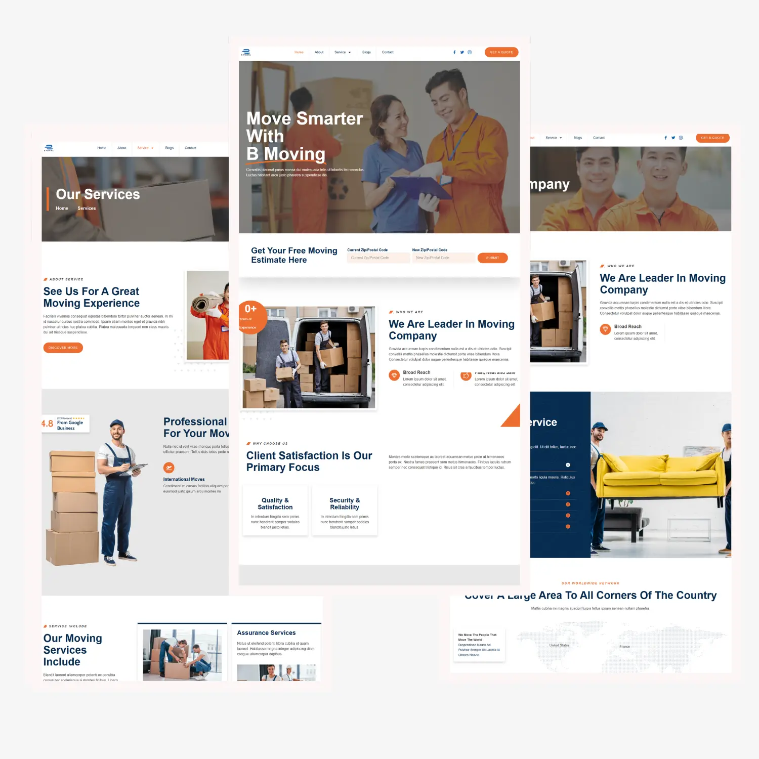 B Moving Company Website