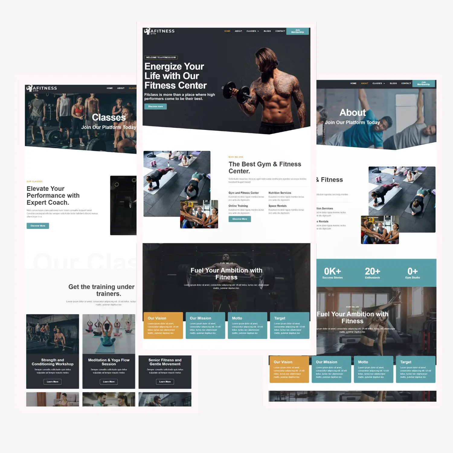 A Fitness Gym Website