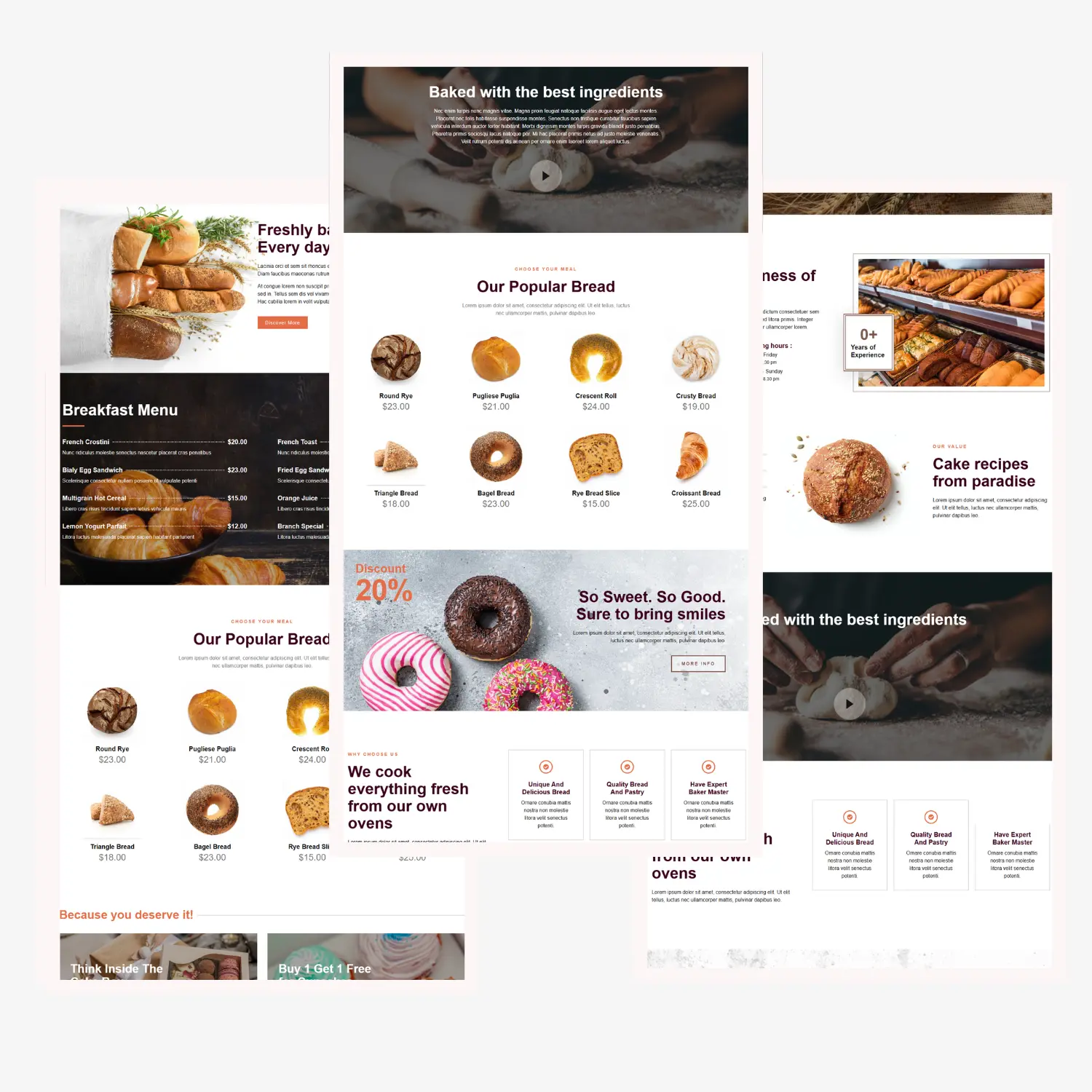 B Bakery Website