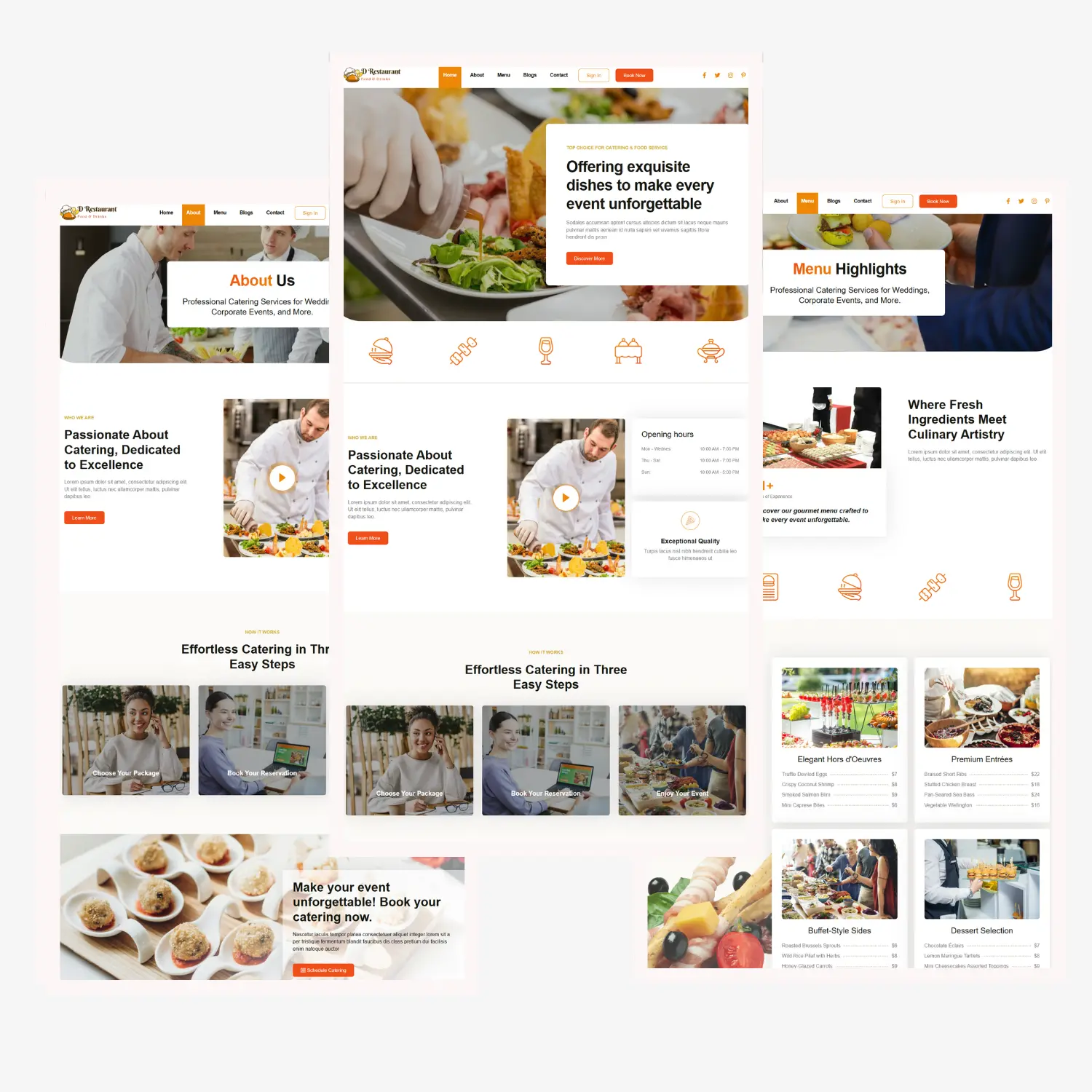 D Restaurant Website